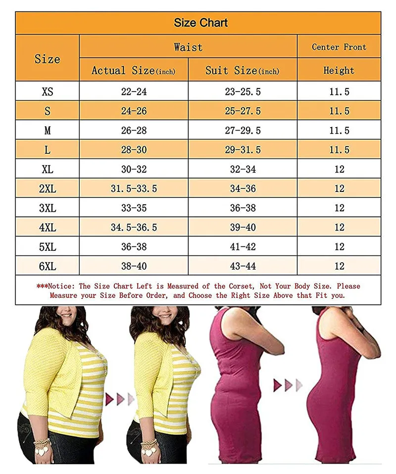 100% Latex Waist Trainer with 25 Steel Boned
