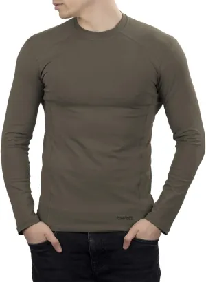 281Z Mens Military Stretch Cotton Long Sleeve T-Shirt - Tactical Hiking Outdoor Undershirt - Punisher Combat Line