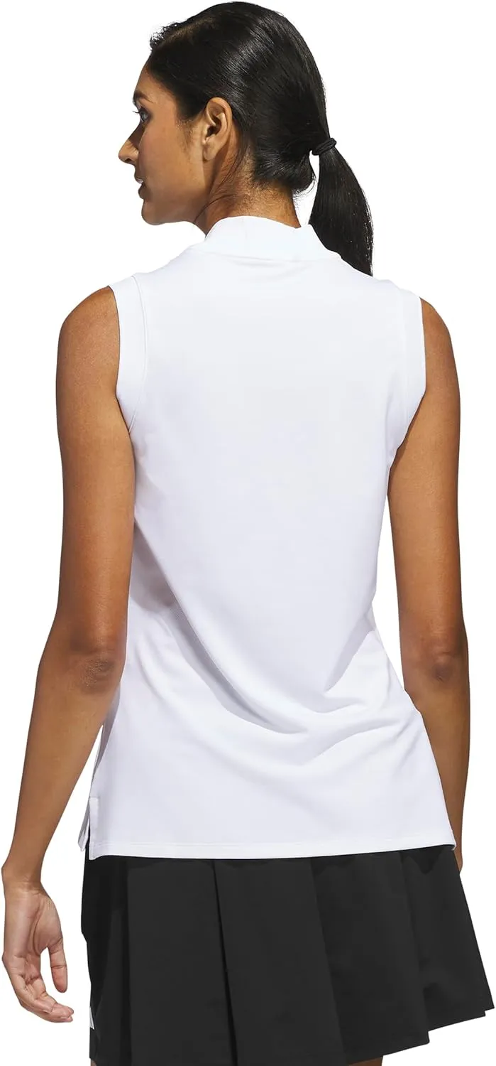 adidas Women's Ultimate365 Quarter-Zip Sleeveless Polo Shirt