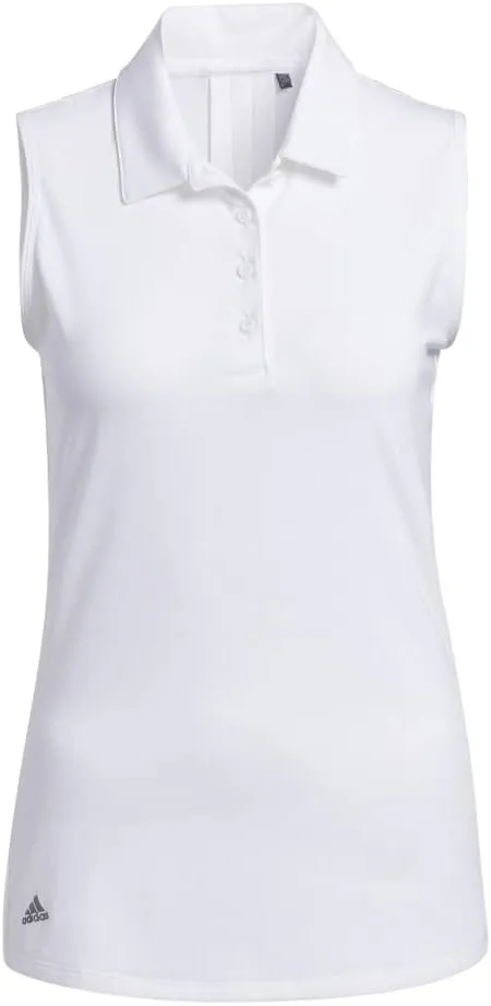 adidas Women's Ultimate365 Solid Sleeveless Golf Polo Shirt