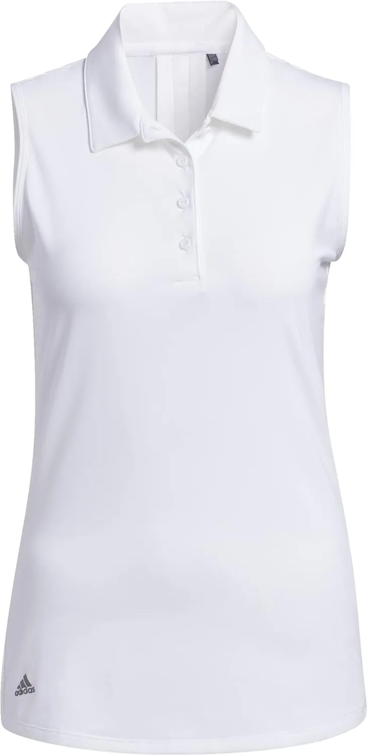 adidas Women's Ultimate365 Solid Sleeveless Golf Polo Shirt