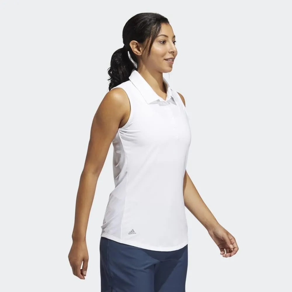 adidas Women's Ultimate365 Solid Sleeveless Golf Polo Shirt