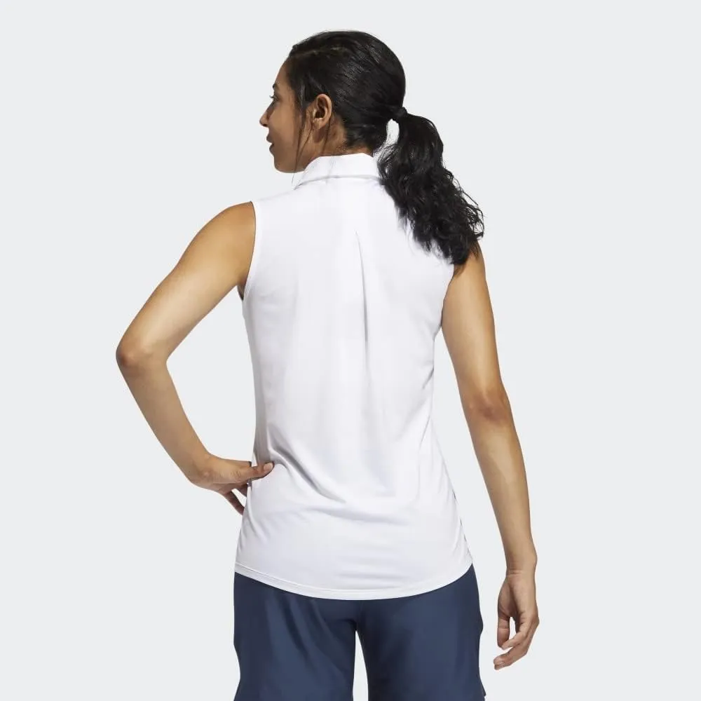 adidas Women's Ultimate365 Solid Sleeveless Golf Polo Shirt