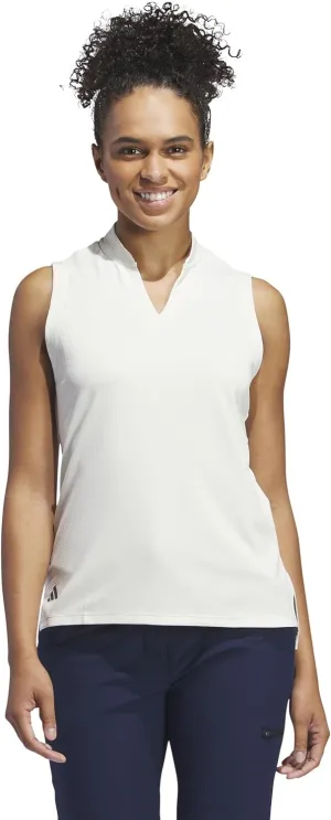 adidas Women's Ultimate365 Textured Sleeveless Polo Shirt