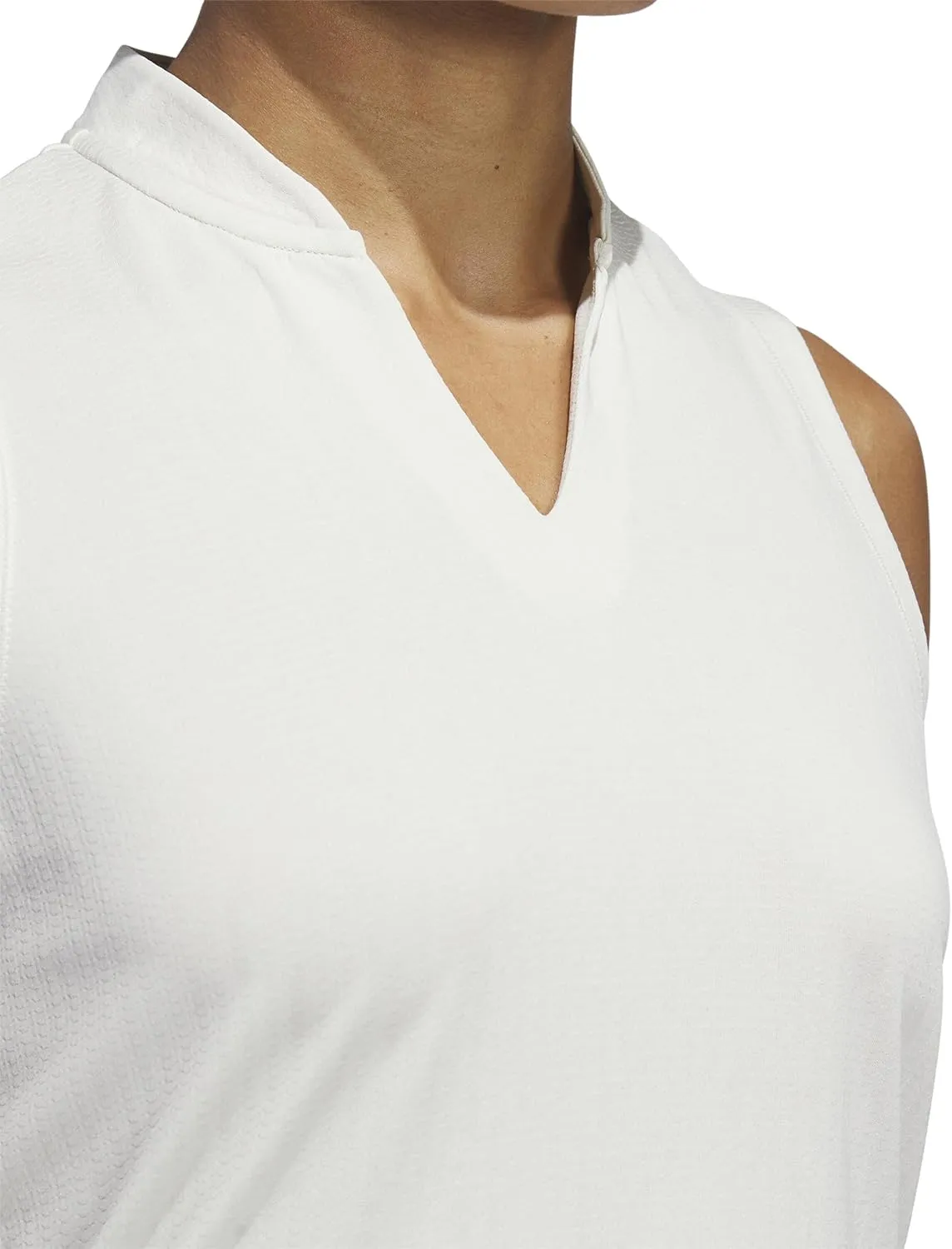 adidas Women's Ultimate365 Textured Sleeveless Polo Shirt