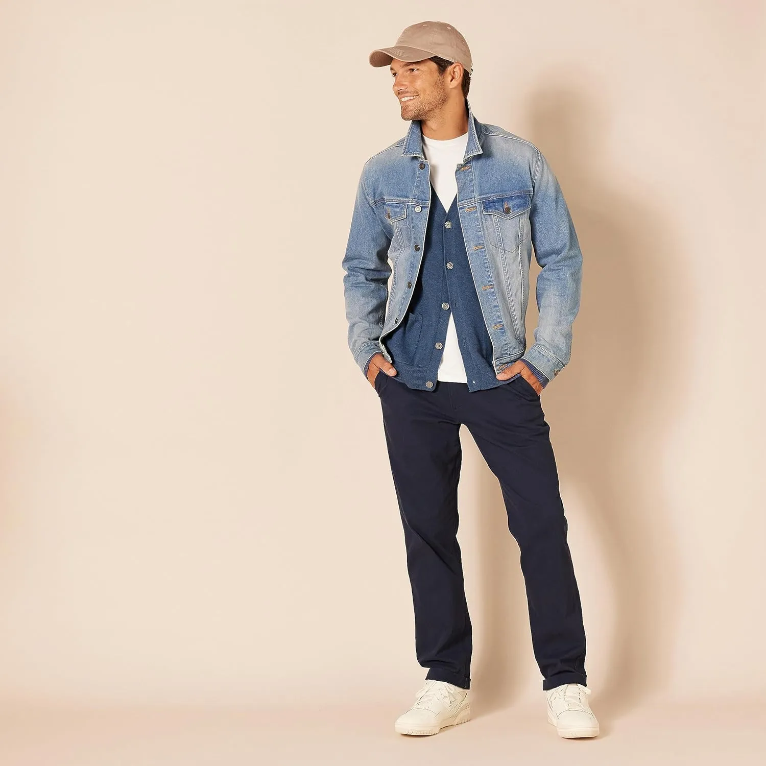 Amazon Essentials Men's Cotton Cardigan Sweater