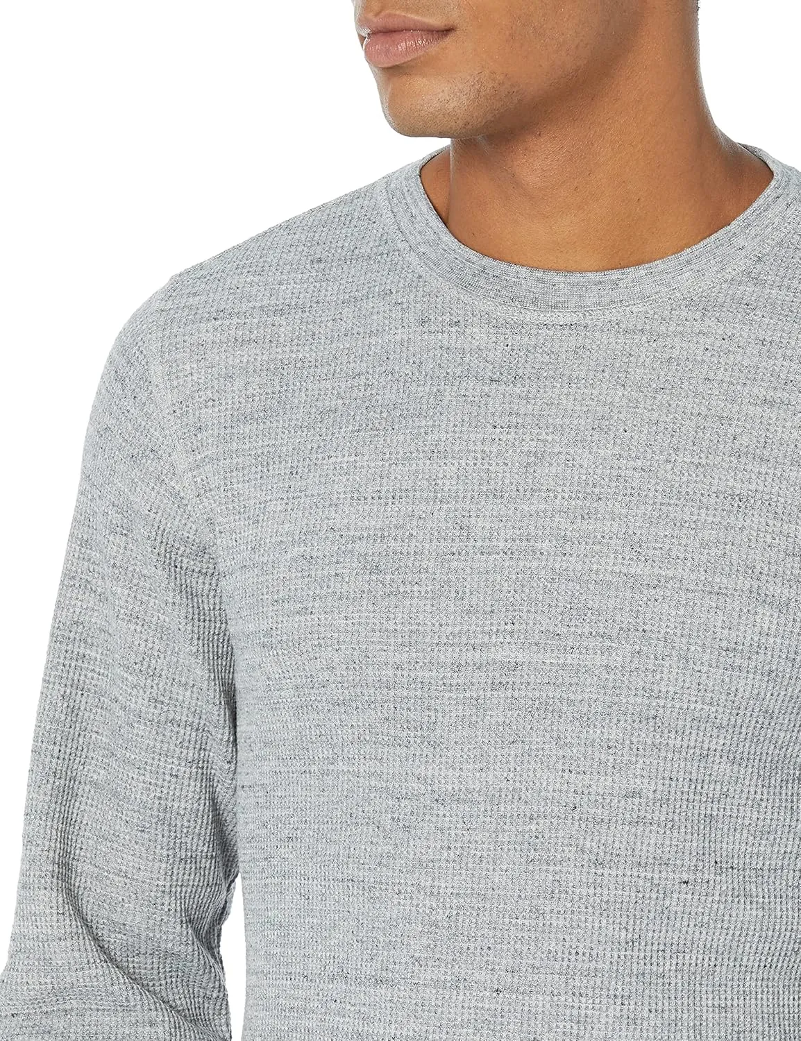 Amazon Essentials Men's Long Sleeve Slim-Fit Waffle Shirt