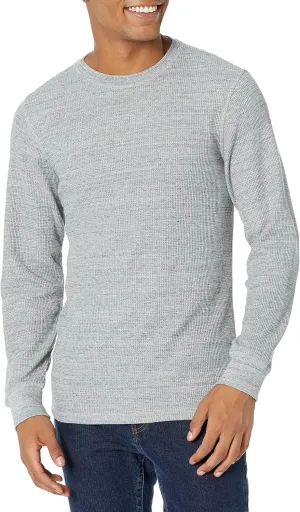 Amazon Essentials Men's Long Sleeve Slim-Fit Waffle Shirt