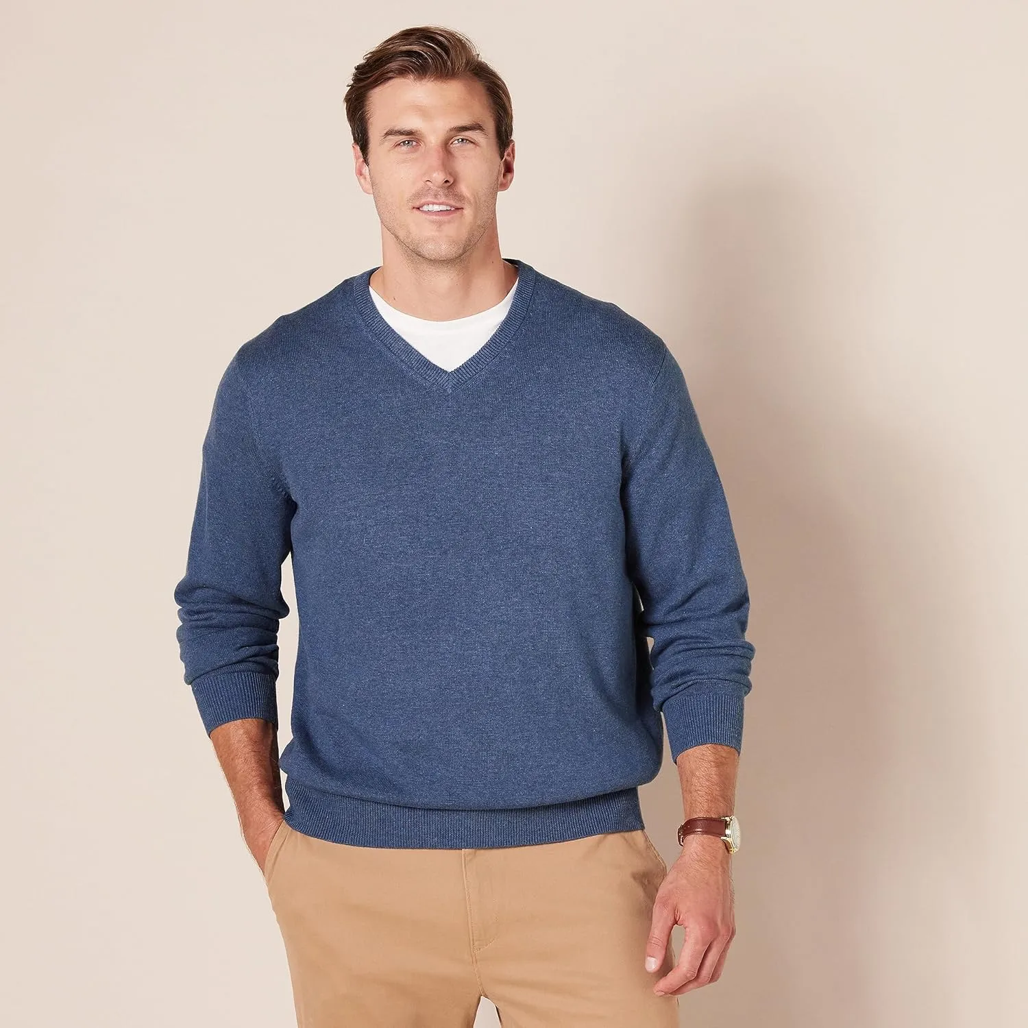 Amazon Essentials Men's V-Neck Sweater (Available in Big & Tall)
