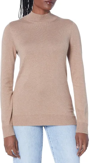 Amazon Essentials Women's Lightweight Mockneck Sweater (Available in Plus Size)