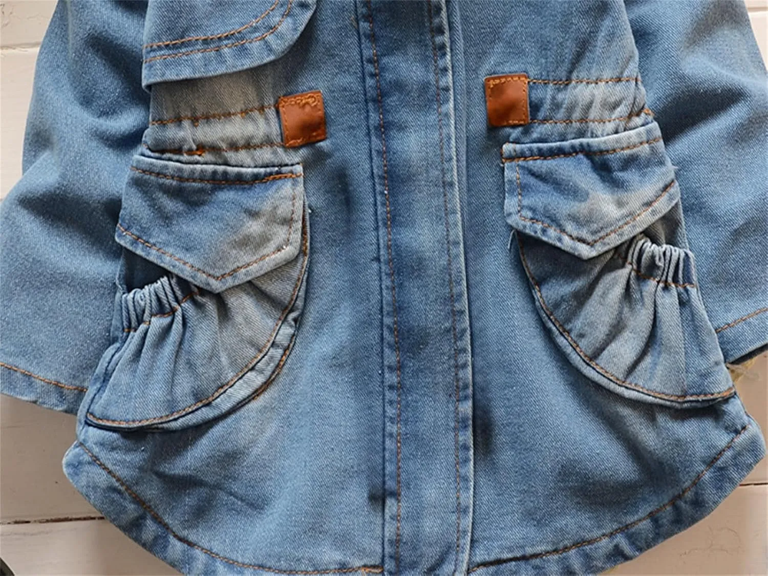 Baby Girls Coat Denim Jackets Clothes Casco Infants Outerwear Girl Hoody Cardigan Trench Coat
