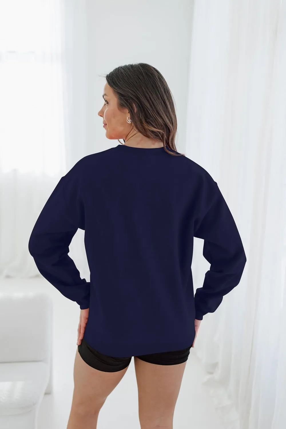 BLANCHES Mama Sweatshirt Women Mama Mommy Mom Bruh Funny Mom Life Sweatshirts Pullover Tops Casual Long Sleeve Shirt