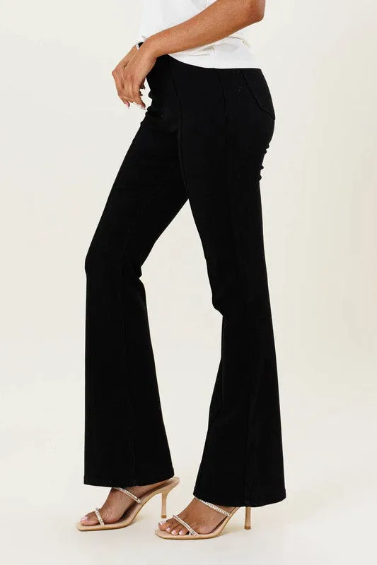 Classic Black Bootcut Jeans