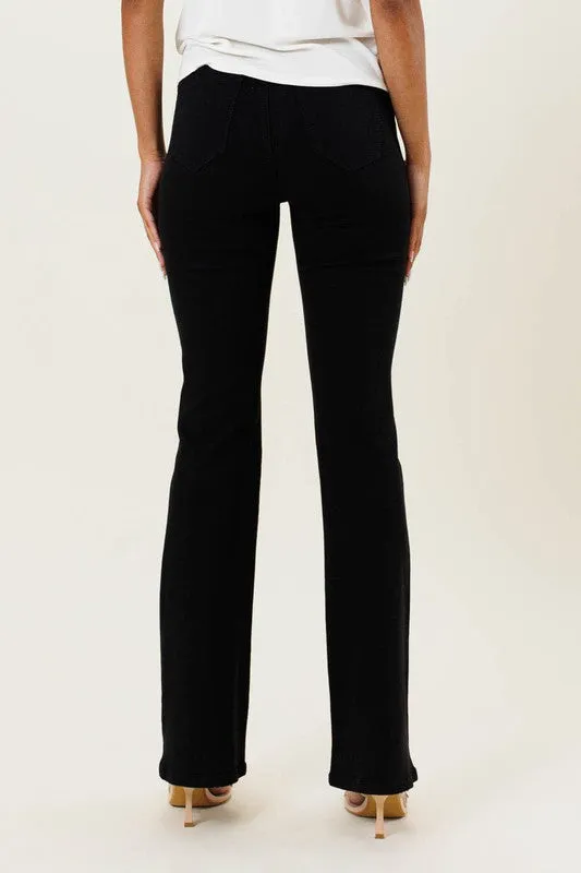 Classic Black Bootcut Jeans