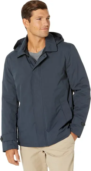 Cole Haan Men's Classic 29" Hooded City Rain Jacket