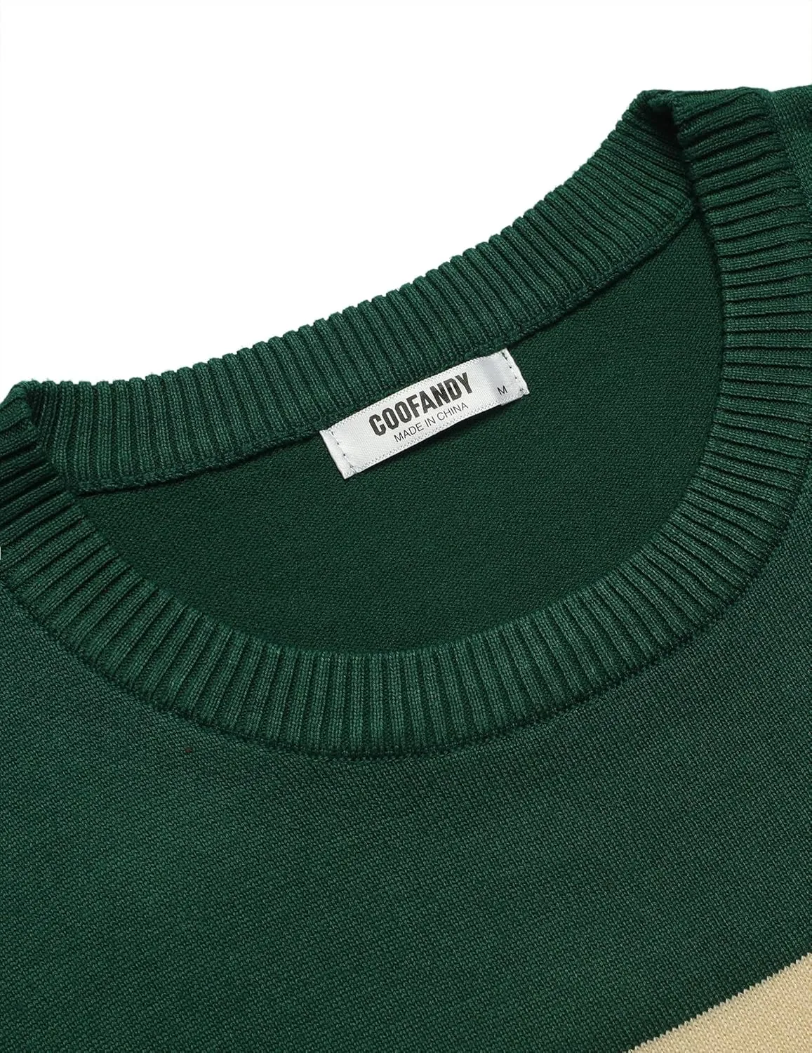 COOFANDY Men's Crew Neck Sweater Slim Fit Lightweight Sweatshirts Knitted Pullover for Casual Or Dressy Wear