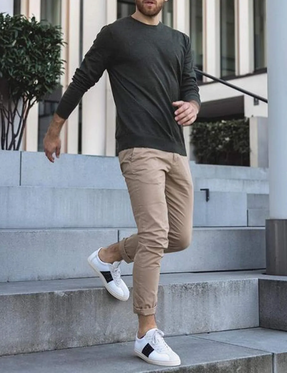 COOFANDY Men's Crew Neck Sweater Slim Fit Lightweight Sweatshirts Knitted Pullover for Casual Or Dressy Wear