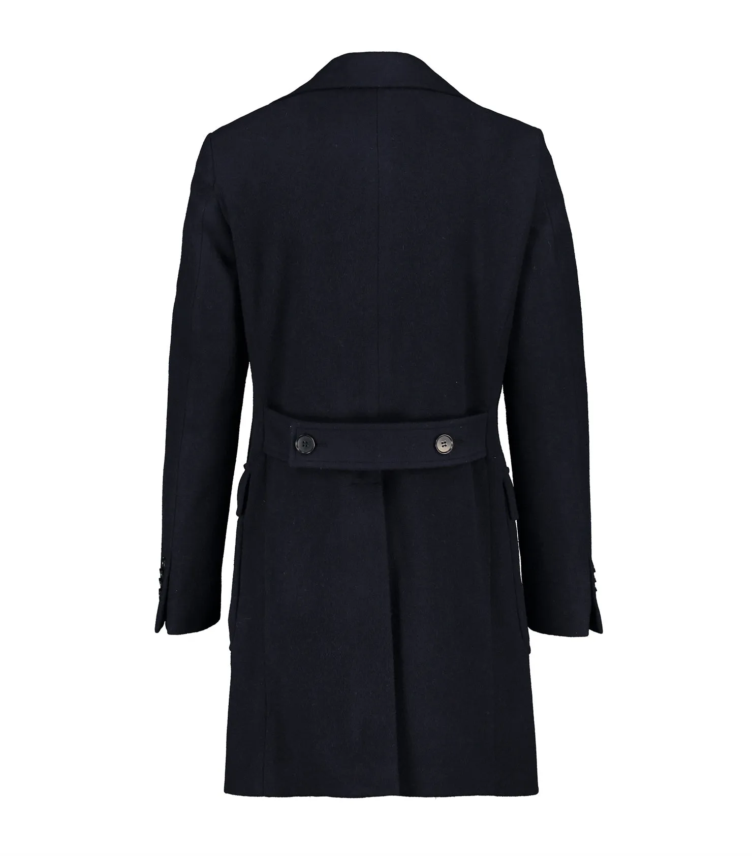 Corleone Navy Double-Breasted Polo Coat