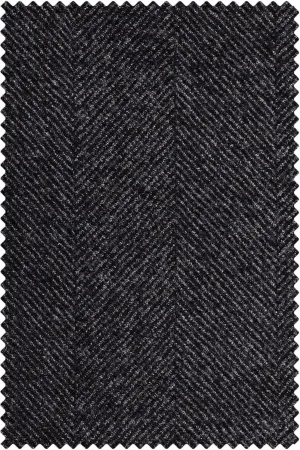 Dark Grey Herringbone
