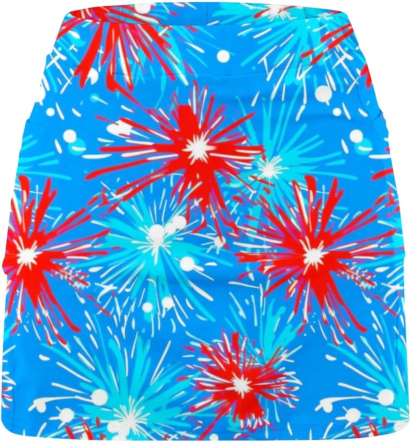 DDAPJ pyju 4th of July Tennis Skirt for Women High Waisted Athletic Skorts Running Workout Patriotic Skirts Skirted Shorts
