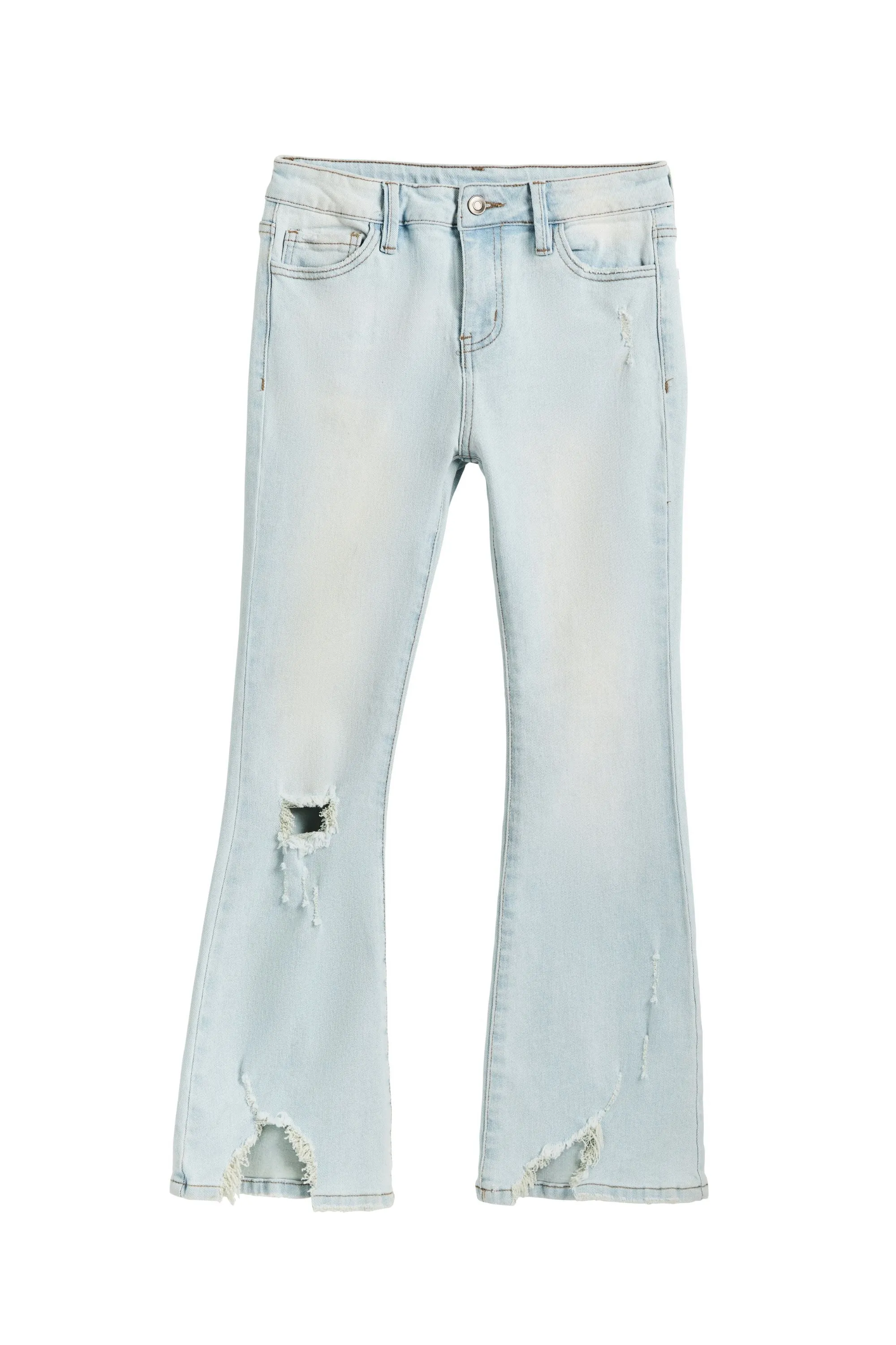 Destructed Flare Jeans