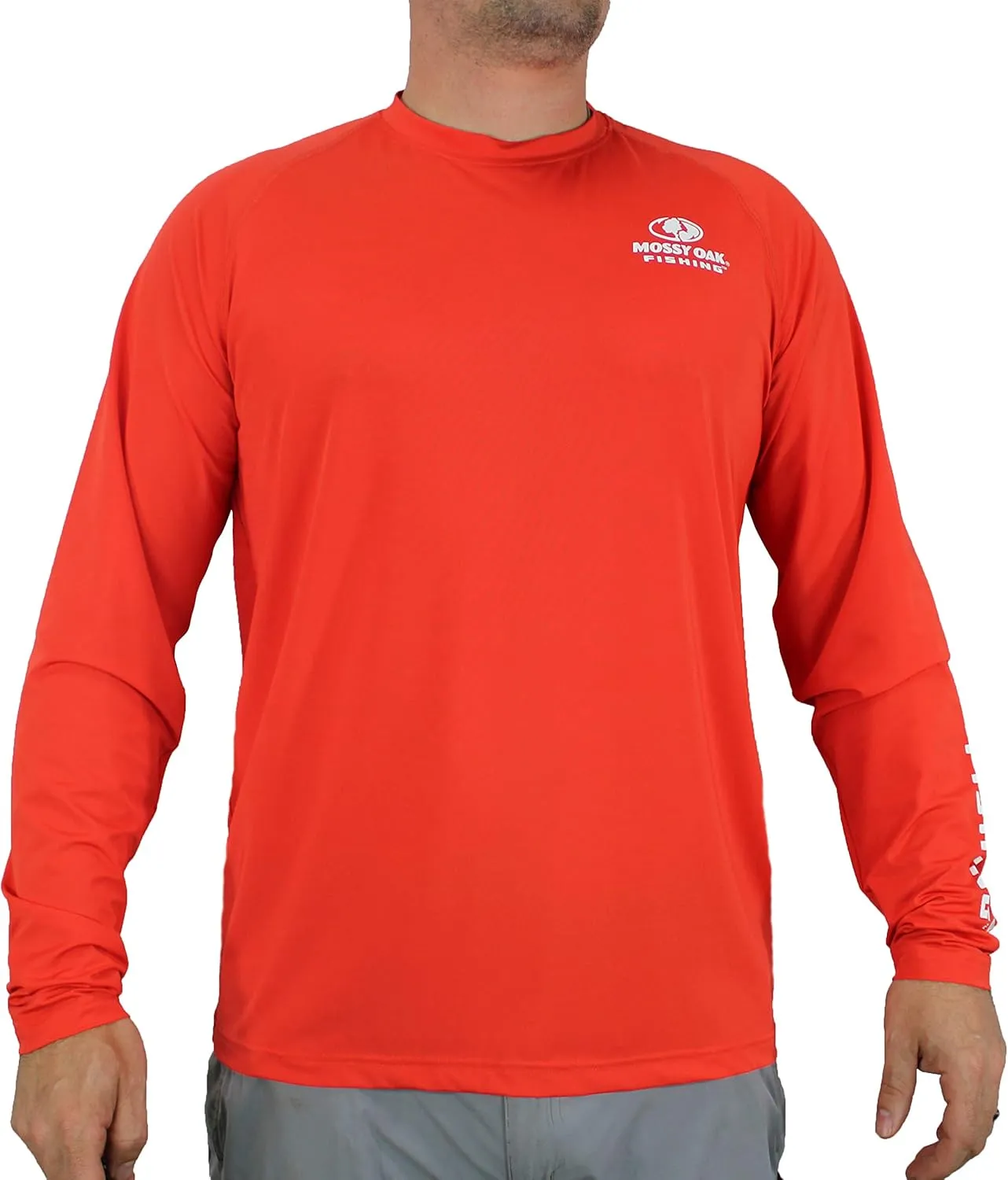 EAG Elite Mossy Oak Long Sleeve Solid Performance Fishing Shirt