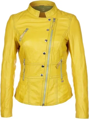 EXCENT OUTERWEAR Womens leather jackets Motorcycle Bomber Biker Real leather jacket women