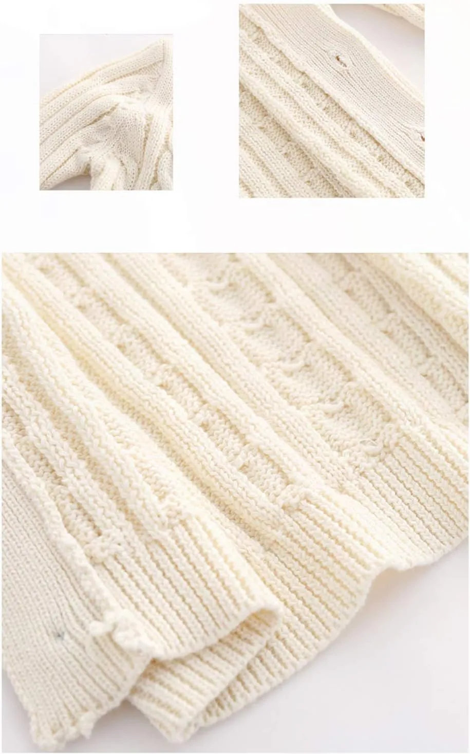 Feidoog Infant Baby Boys Cardigan Crochet Sweater V-NeckToddler Knit Button up Knitted Pattern Pullover Sweatshirt