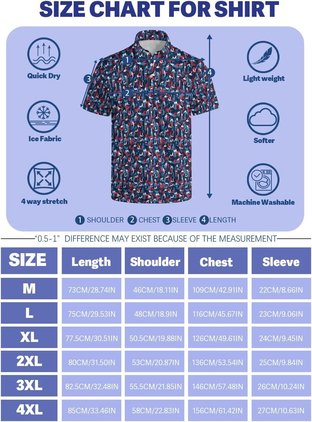 Funny Mens Golf Shirt Moisture Wicking Quick Dry Print Performance Short Sleeve Collared Polo Shirts for Men
