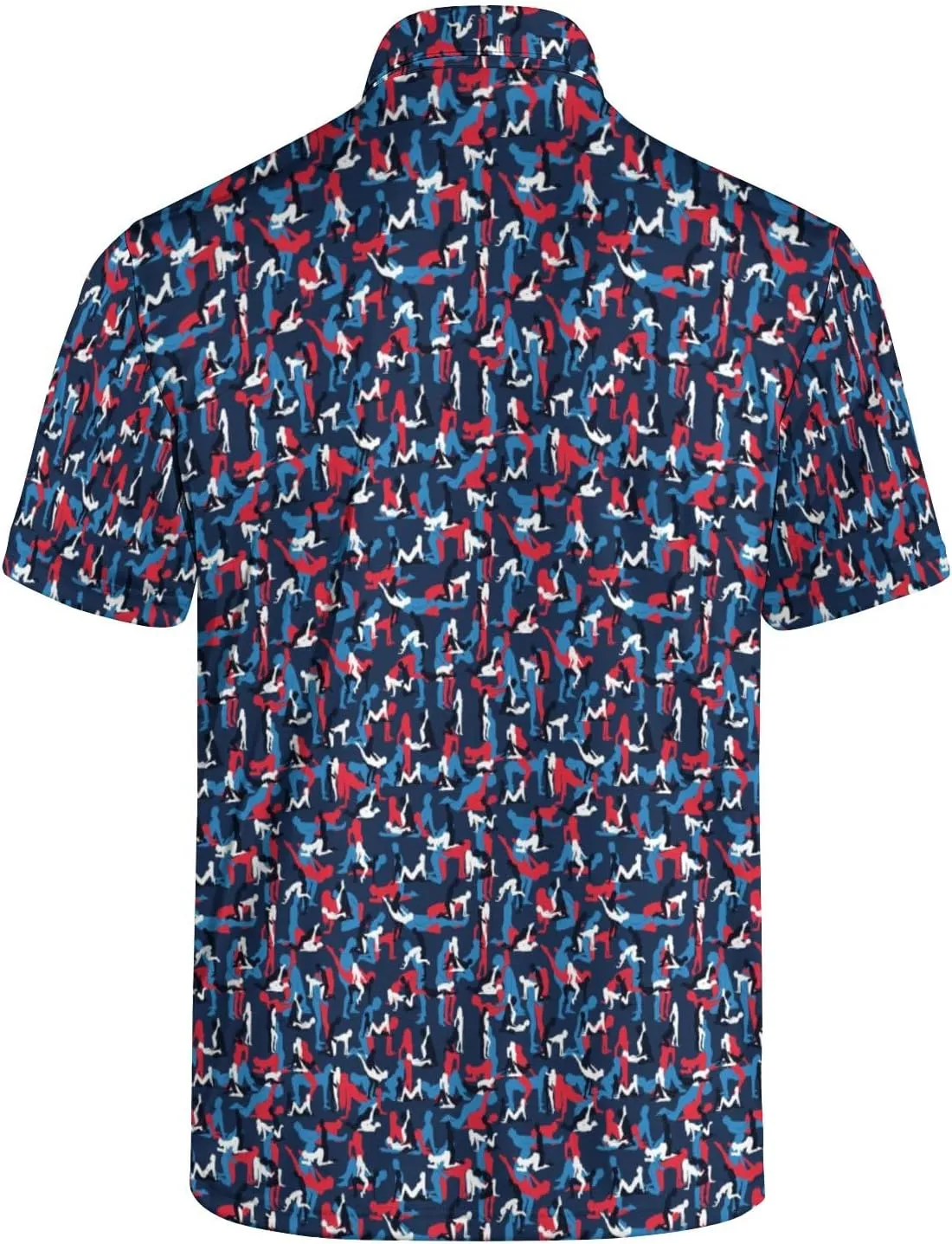 Funny Mens Golf Shirt Moisture Wicking Quick Dry Print Performance Short Sleeve Collared Polo Shirts for Men