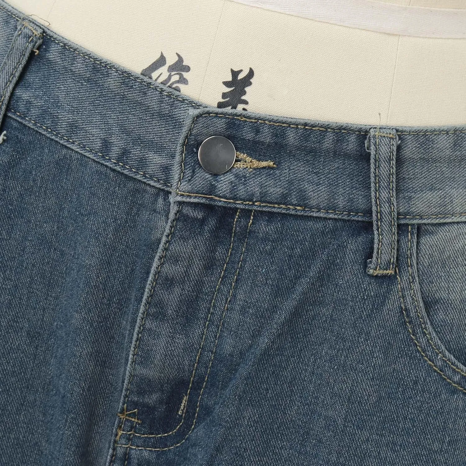 FZVYD Cute Jeans for Women Star Patchwork Pants High Waisted Straight Leg Baggy Jean Casual Baggy 2024 Trendy Streetwear