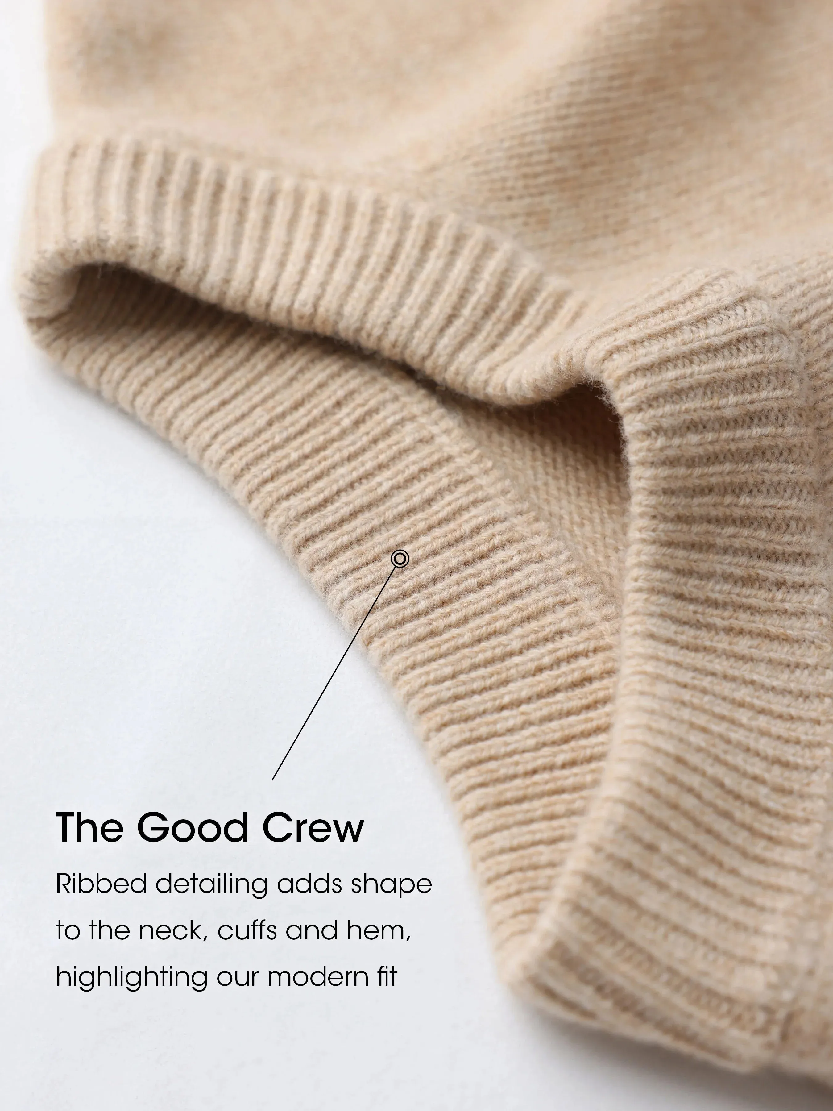 Gemma 100% Merino Wool Oatmeal Relaxed Fit Drop Shoulder Pullover