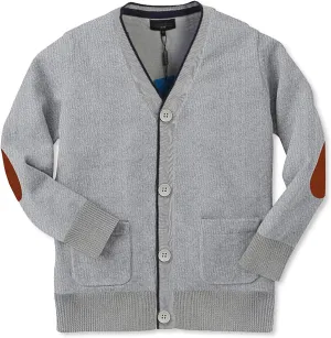Gioberti Boy's 100% Cotton Light Weight Knitted V-Neck, Long Sleeve Cardigan Sweater