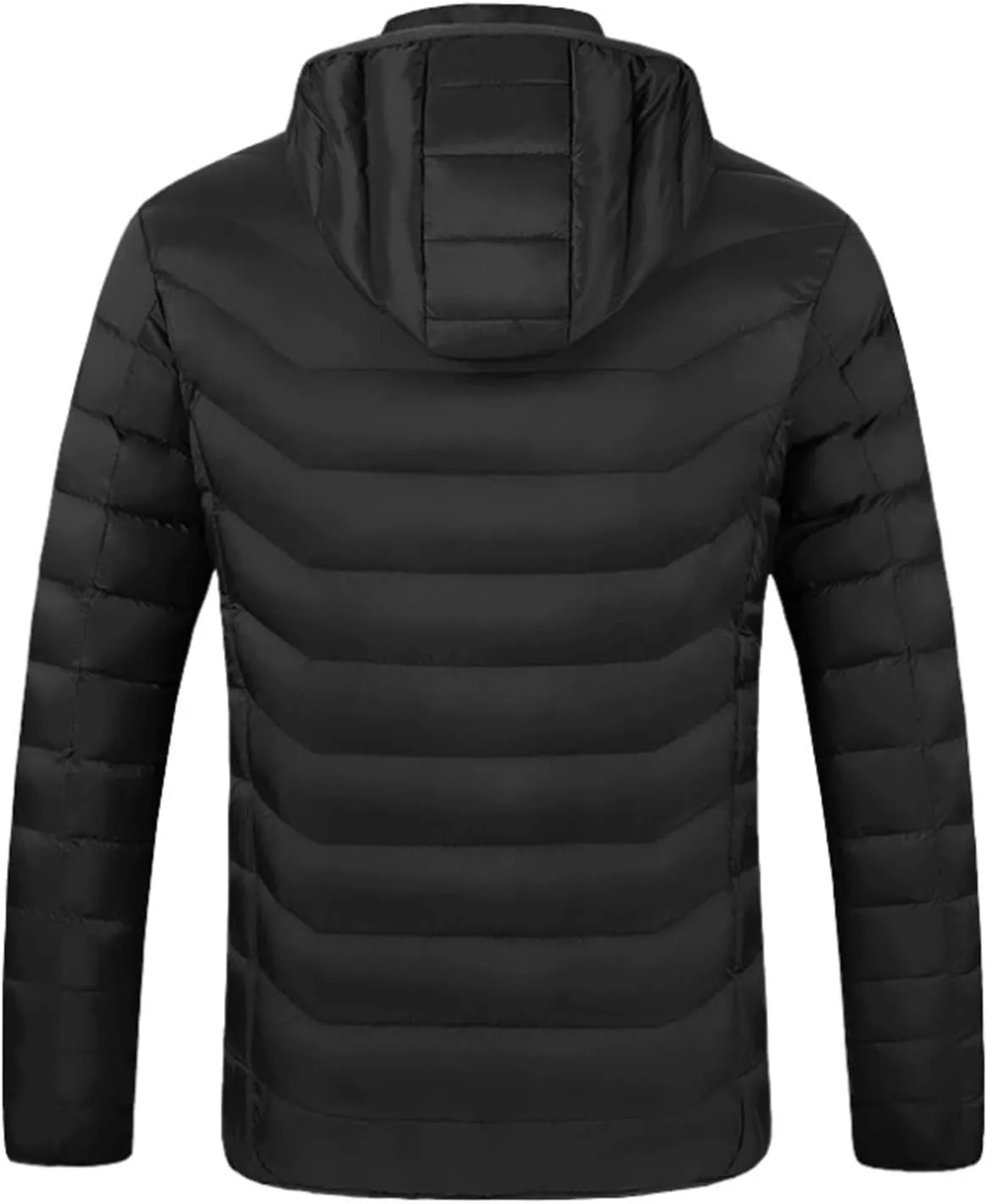Heated Jacket for Men Women with Hood Winter Heated Hoodie Windproof Coat USB Charging Body Warmer 19 Zones Unisex