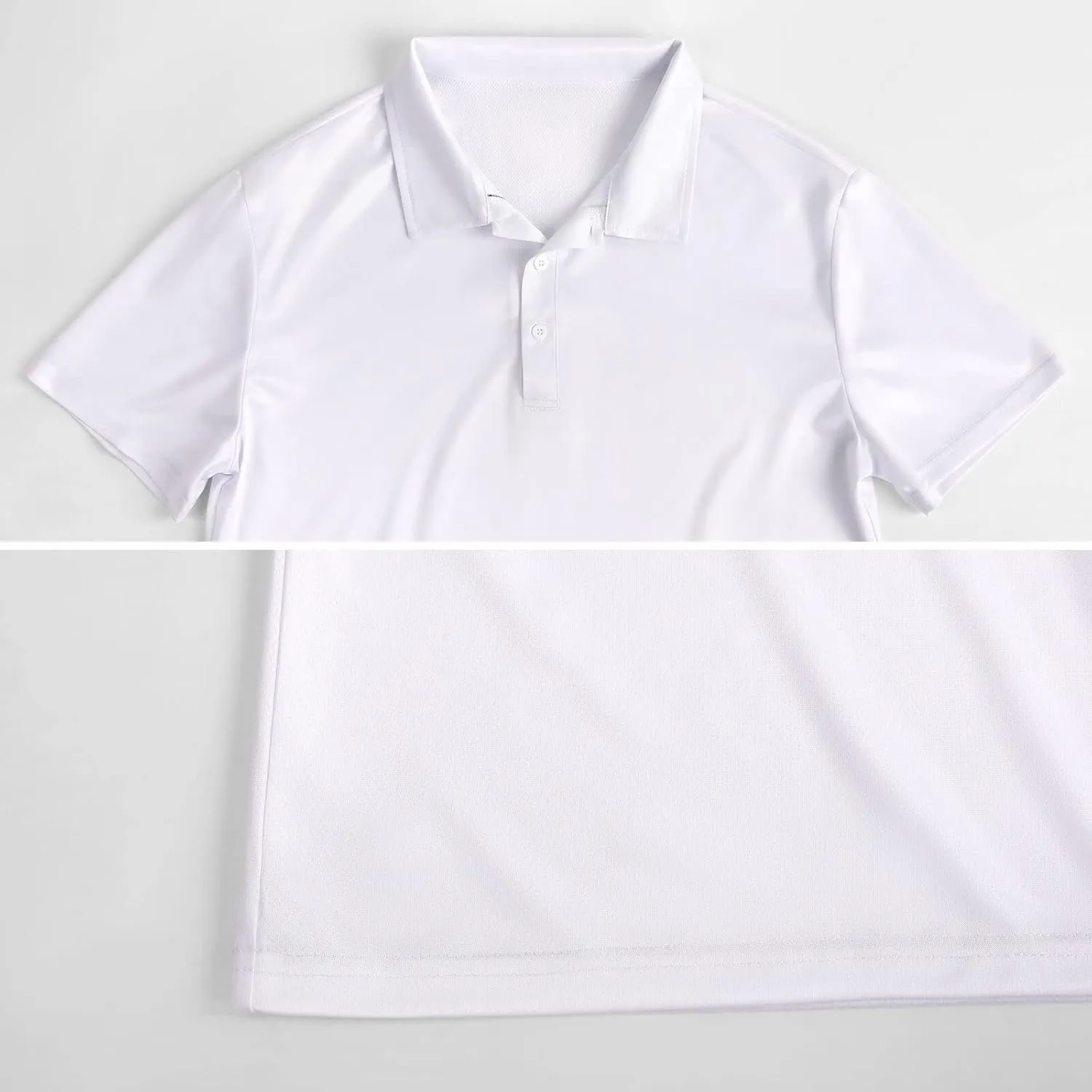 Horses Western Camping Mens Polo Shirts Quick Dry Short Sleeve Golf Slim Fit T Shirt