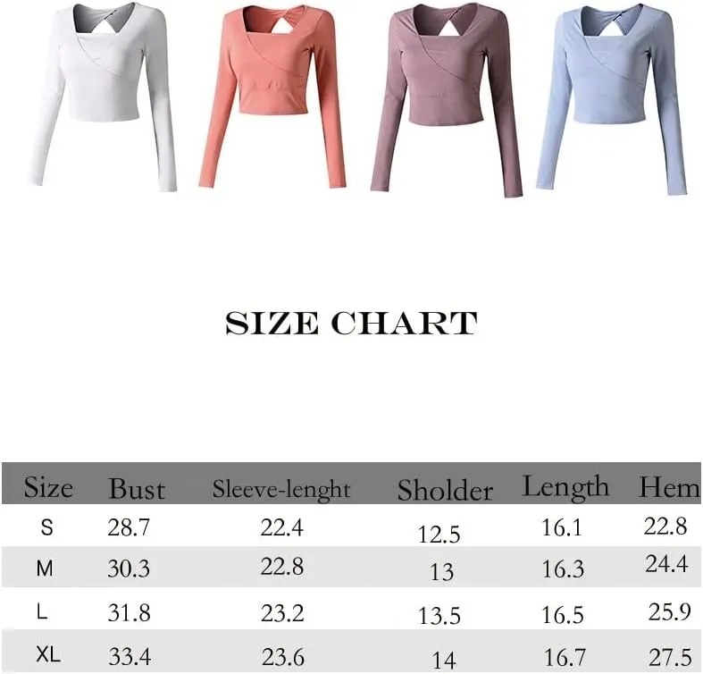 HSQMA Women's Long Sleeve Workout Shirts Backless Yoga Shirt Cross Back Open Shirt Breathable Quick Dry Athletic Shirts (Color : White/, Size : XL/)