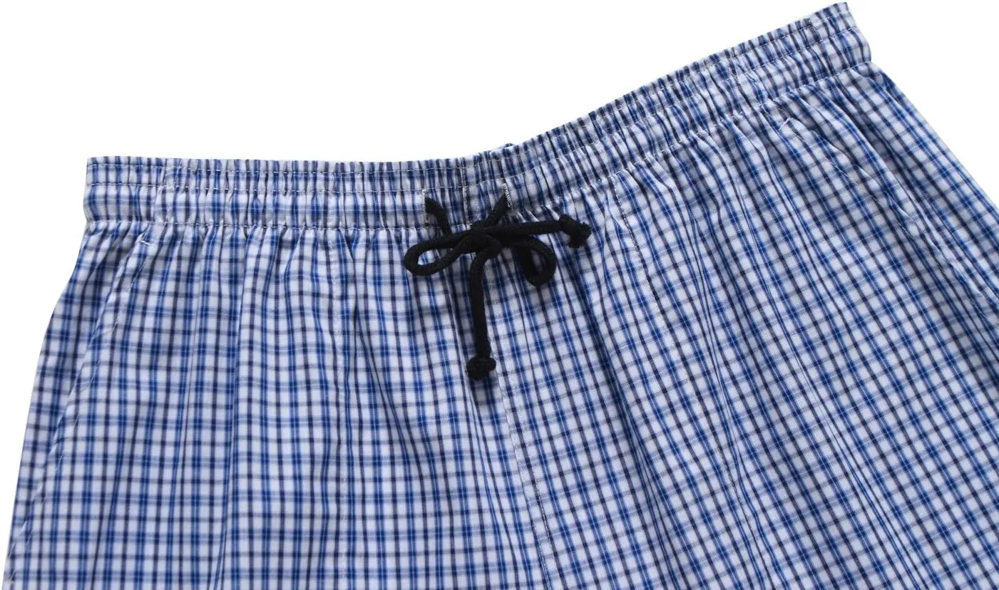 JINSHI Men's Sleep Shorts Lounge Sleepwear 3PACK