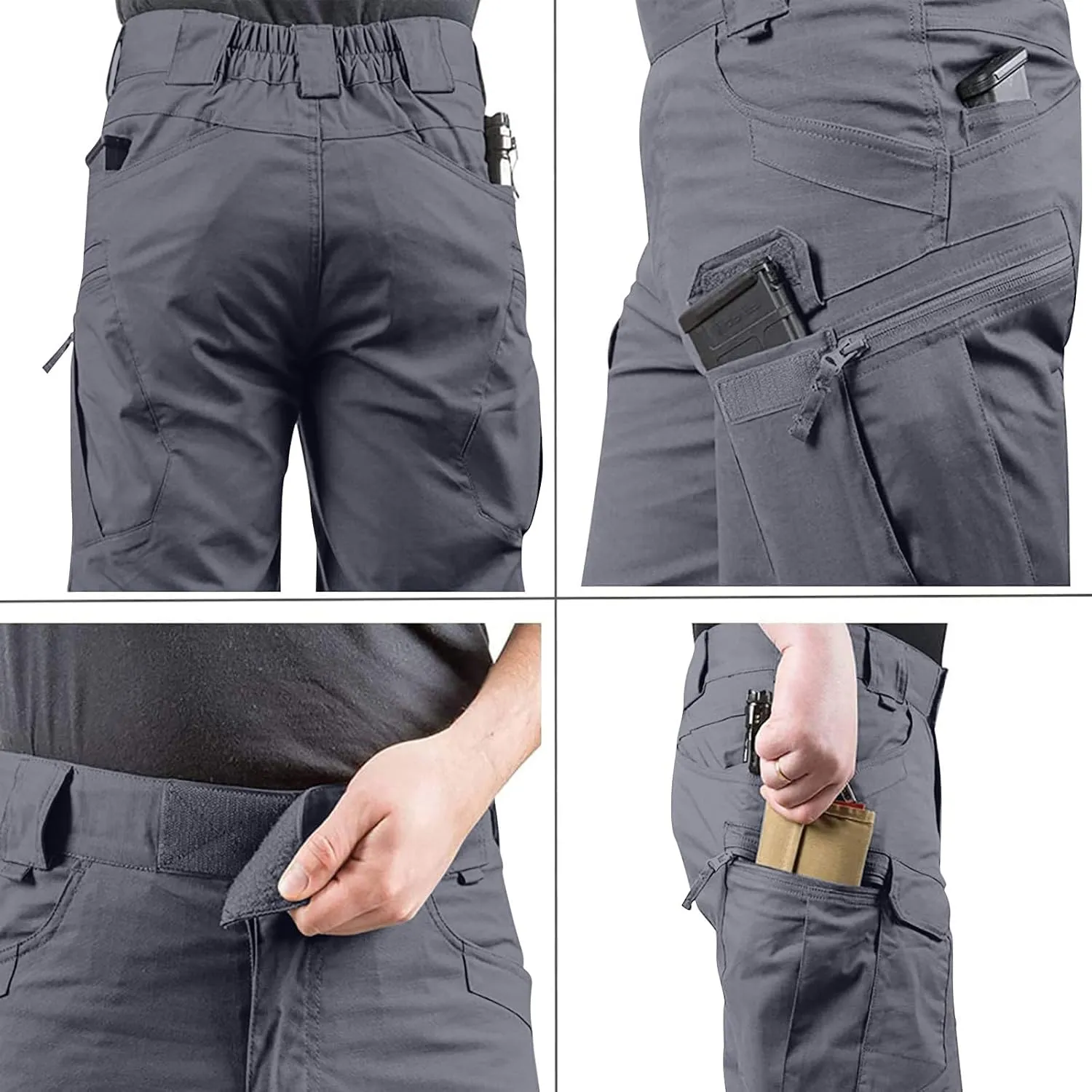 lcyhony Cargo Shorts for Men Plus Size Stretch Waterproof Tactical Workout Shorts Relaxed fit Cozy Multi Pockets Hiking Pants
