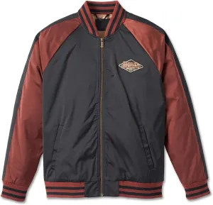 Leather Shark Mens H-D 12 Anniversary Souvenir Varsity Jacket |polyester lightweight letterman jacket for Men.