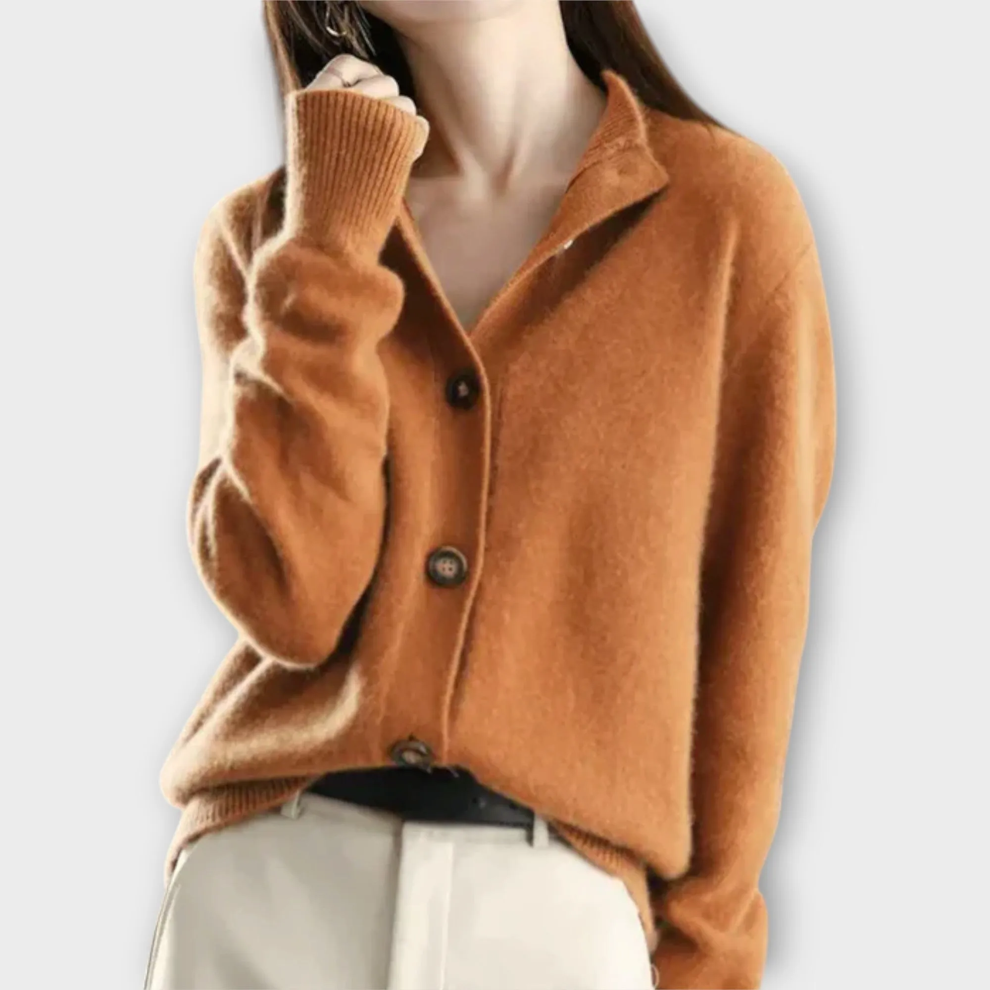 Lila Button-Up Cardigan
