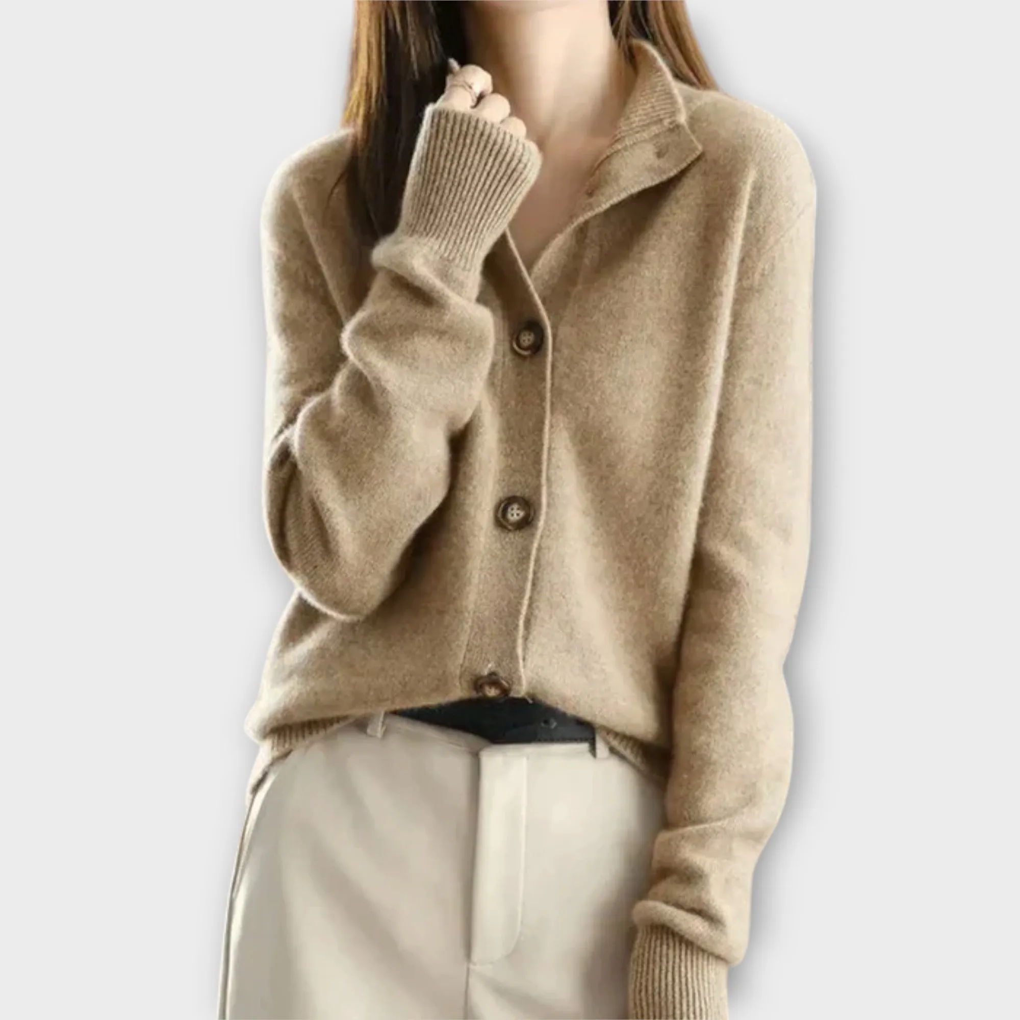 Lila Button-Up Cardigan