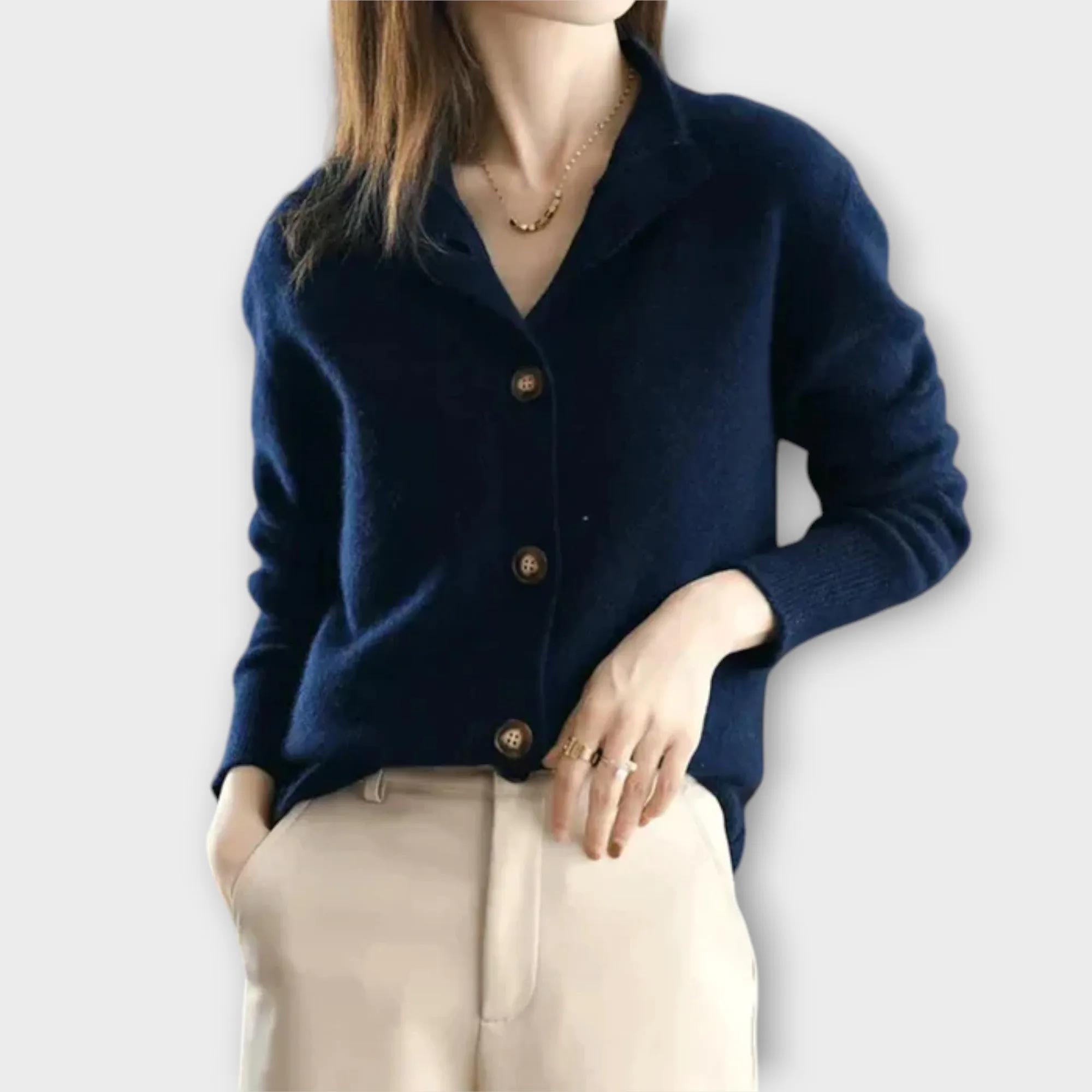 Lila Button-Up Cardigan