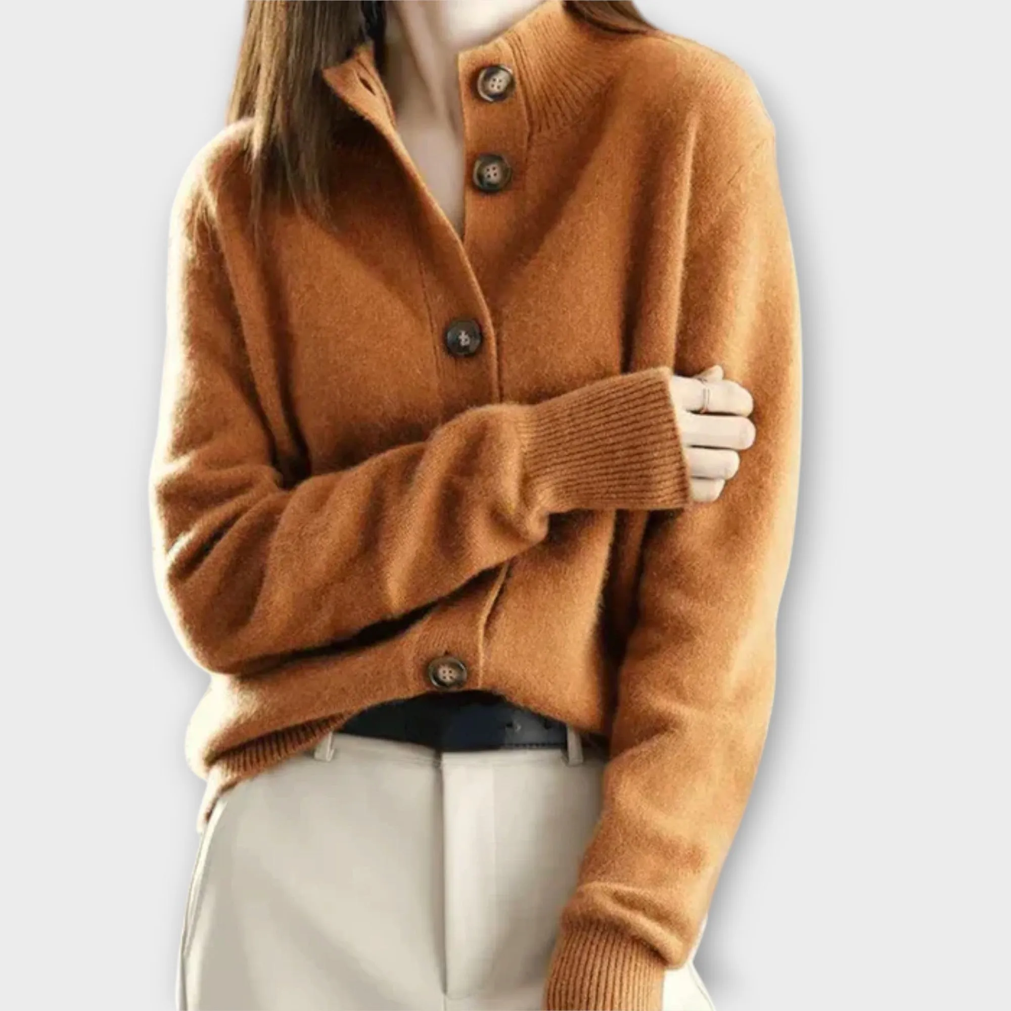 Lila Button-Up Cardigan