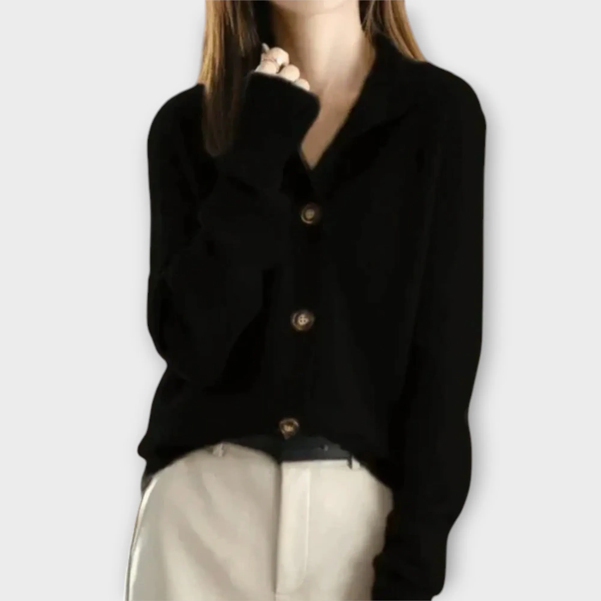 Lila Button-Up Cardigan