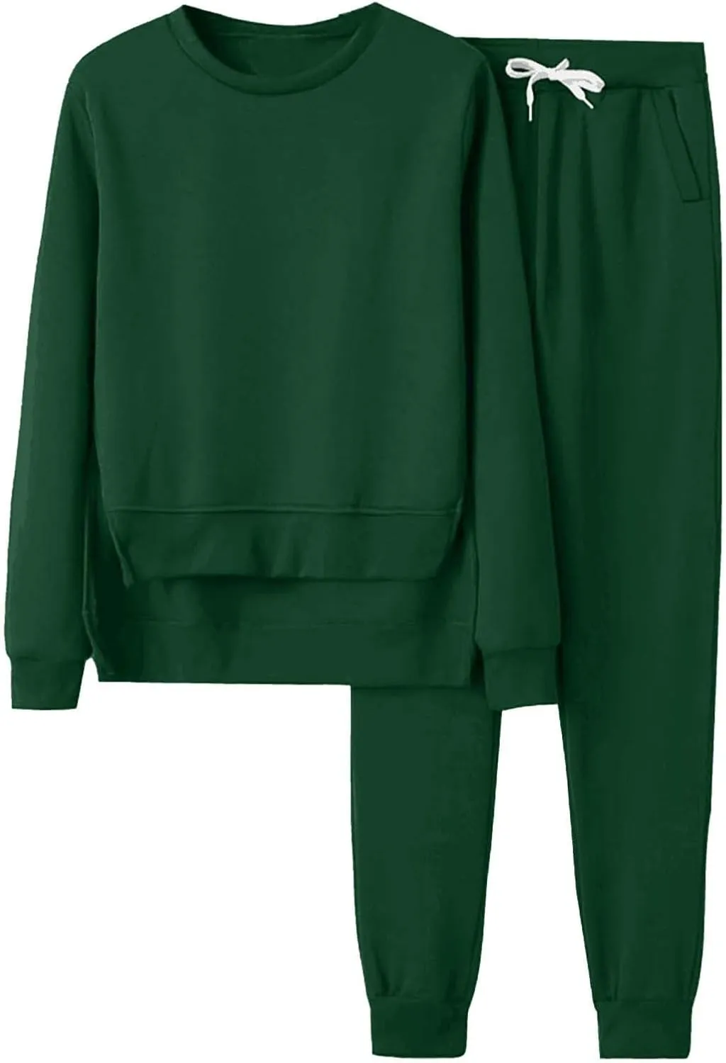 Lounge Sets for Women 2024 Long Sleeve Crewneck Athletic Trendy Hoodie Sweatshirts and Sweatpants Sweatsuit