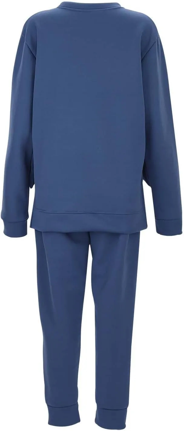 Lounge Sets for Women Two Piece Long Sleeve Crewneck Graphic Shorts Long Sleeve Tops Long Pants Tracksuits