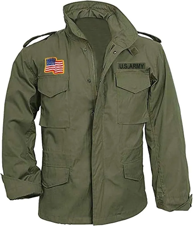 M65 Field Jacket | Vintage M-65 Field Jacket | Olive Green Cargo Pocket US Army Field Jacket