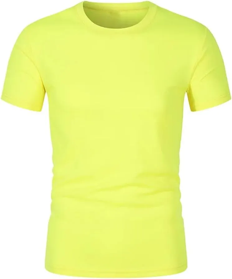 Men Short Sleeve T Shirts Breathable Quick Dry Sport Fitness Casual T Shirt