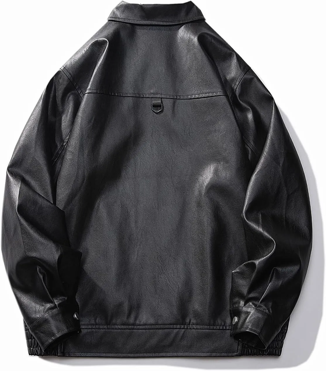 Men's American Retro Pilot Biker Casual Leather Jacket, Spring and Fall