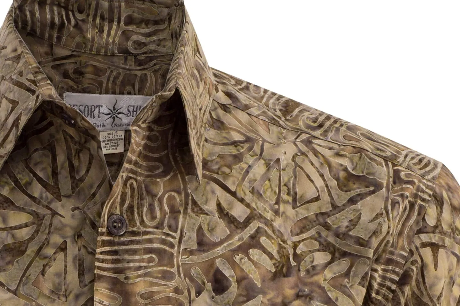 Men's Big and Tall Short Sleeve Tropical Hawaiian Cotton Shirt